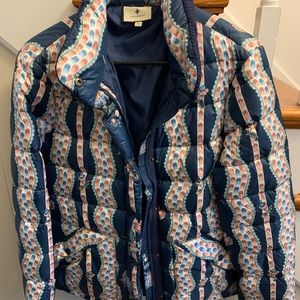 Tuckernuck Navy Vines Down Jacket